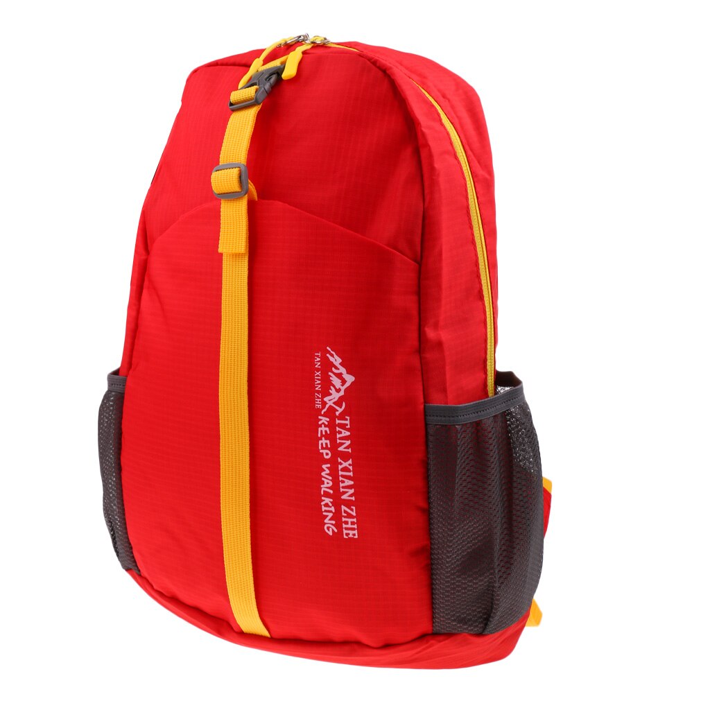 20L Outdoor Water Repellent Folding Backpack Travel Hiking Bag Camping Rucksack Outdoor Sports Climbing Bag: red
