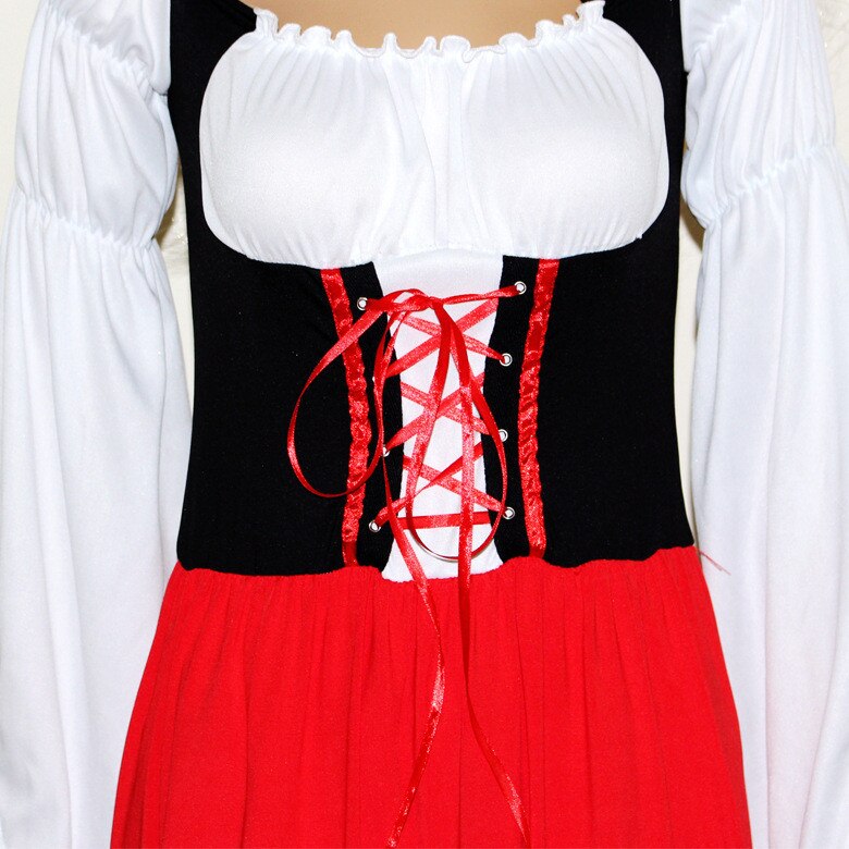 Kvinners tysk oktoberfest kostyme tradisjonell bayersk øl festival øl hushjelp fancy dress m-xl