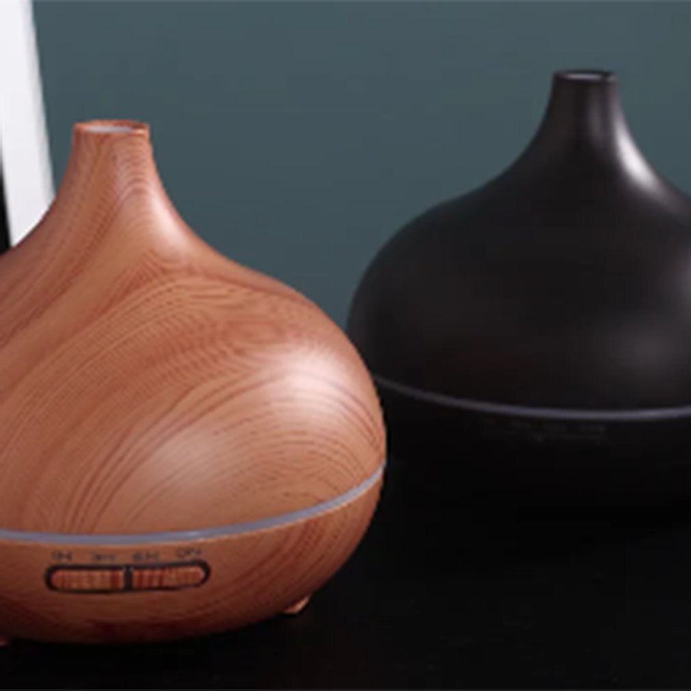 Wood Grain Essential Oil Aromatherapy Diffuser USB Charging Home Air Humidifier Purify Soothing LED Night Light Mist Maker