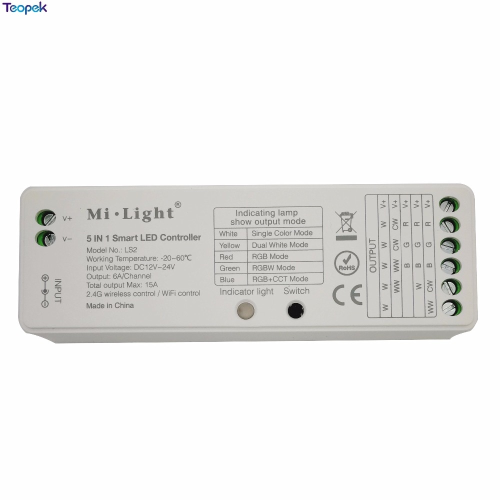 Miboxer 2.4g trådløs 8 sone rf mørkere fut 089 fjernkontroll  b8 berøringspanel veggmontert rgbww  ls2 5 i 1 ledet kontroller til rgb+cct