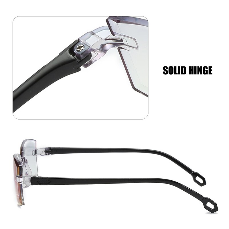 Diamond-cut Progressive Multifocal Presbyopia Eyeglasses Anti-Blue Light Glasses Reading Glasses