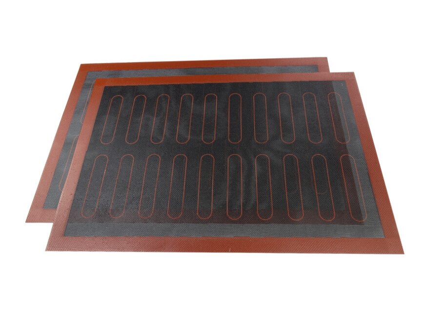 Siliconen macaron bakmat vezel bakmat voor bladerdeeg antiaanbak siliconen bakvorm voor grote bakvormen