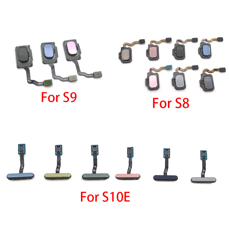pour Samsung Galaxy S8 S9 S10e capteur d'empreintes digitales maison retour clé Menu bouton Flex ruban câble
