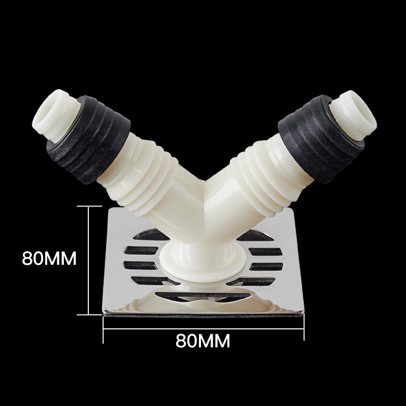Bathroom Sink Wash Basin Drain Connector Floor Drain Cover Pipe Elbow Joint Adapter Sewer Tee Washing Machine Drain Sealing Tool: D3