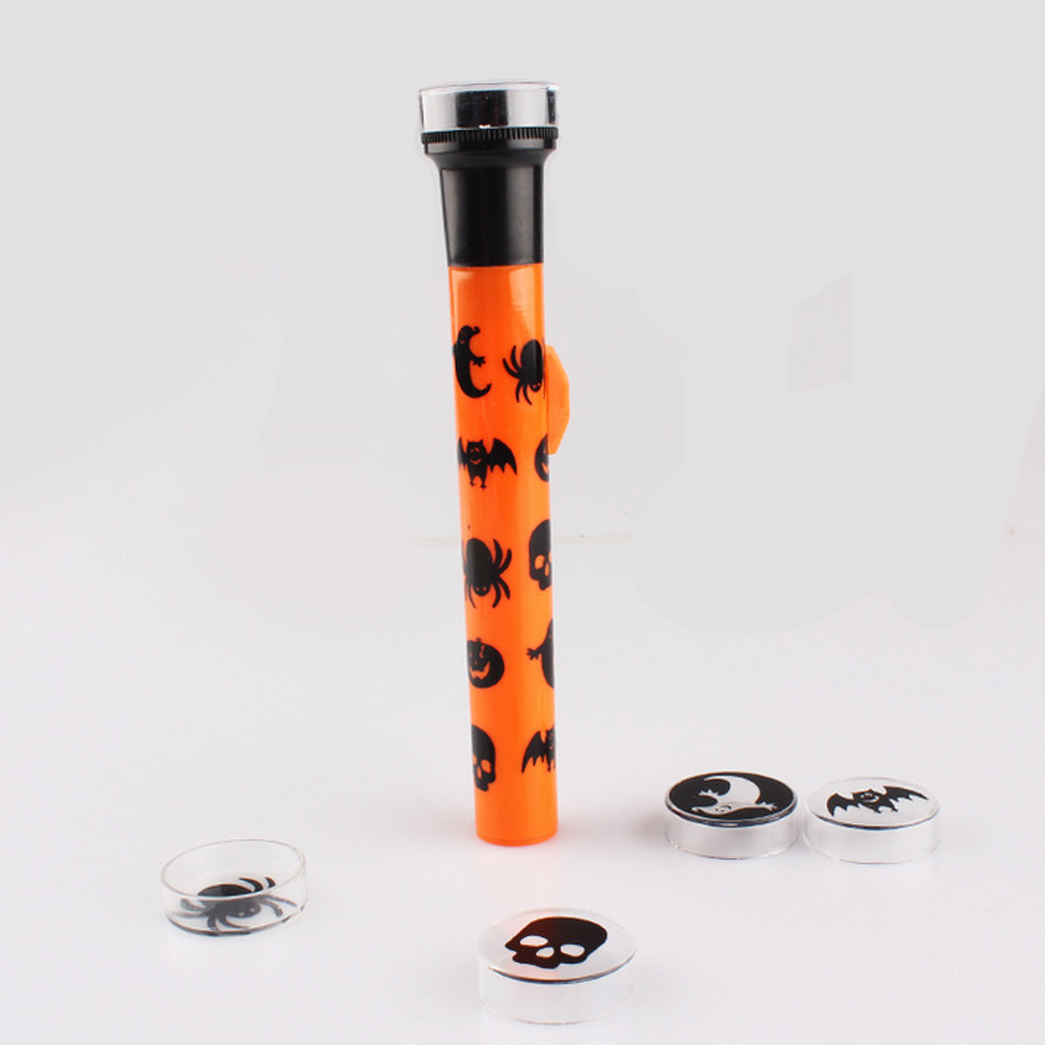 Kinder Cartoon Projektor Taschenlampe Neuheit LED Leucht Licht-up Lampe Spielzeug mit 5 Verschiedenen Linsen Halloween Party Spielzeug