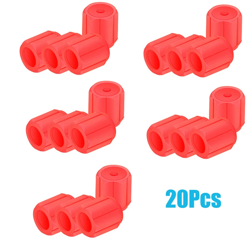 Luminous Car Tire Valve Caps Plastic Red Motorcycle Bike Tyre Valve Caps Wheel Hub Glow Decoration Dustproof Tyre Rim Stem Cover: Watermelon red