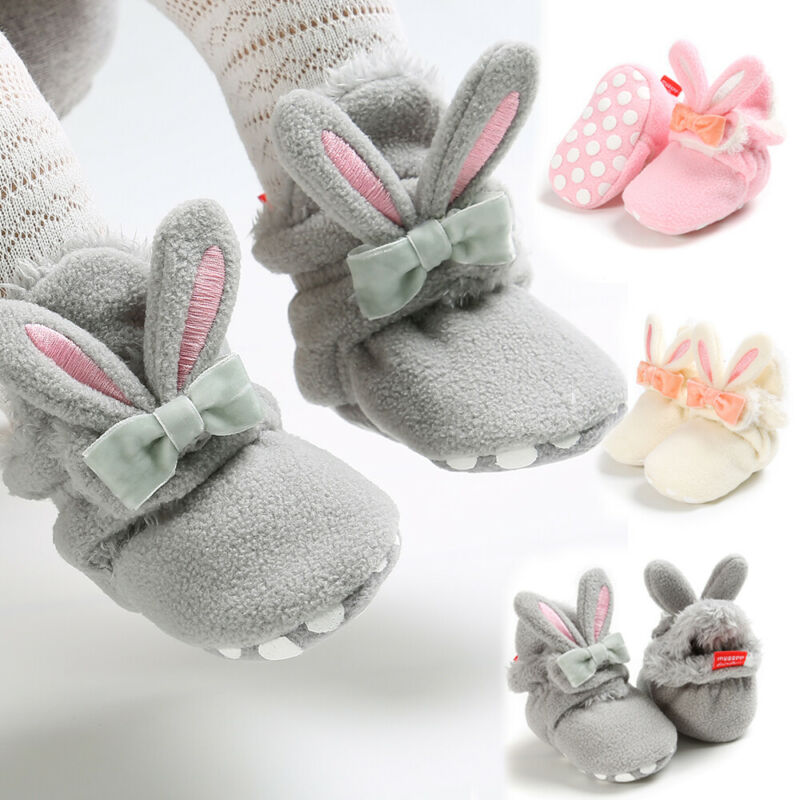 Baby Baby Meisjes Winter Warm Sneeuw Laarsjes Soft Sole Crib Schoenen Warm Anti Slip Laarzen Prewalker