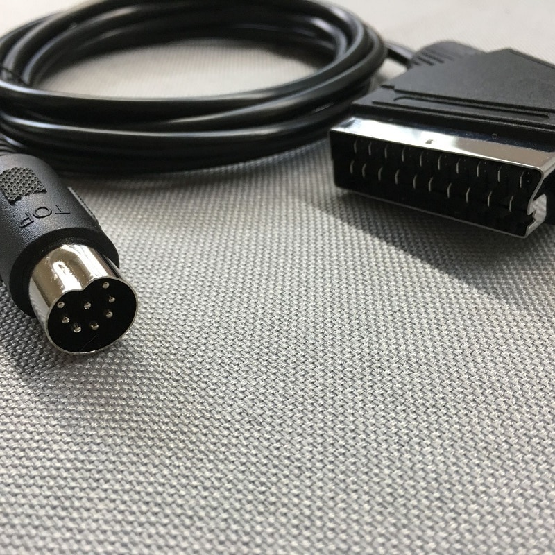 Câble Scart EU pour Sega Megadrive 1 Genesis 1 Master System 1 RGB AV câble Scart v-pin