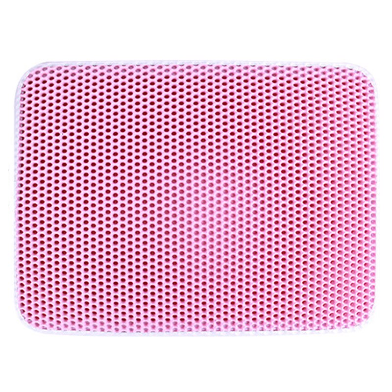 Cat Litter Mat Double Layer Waterproof Pet Cat Litter Box Mat Katten Sand Tray Pad Filling Trapping Mat For Cats House Clean: Pink / 30x30cm