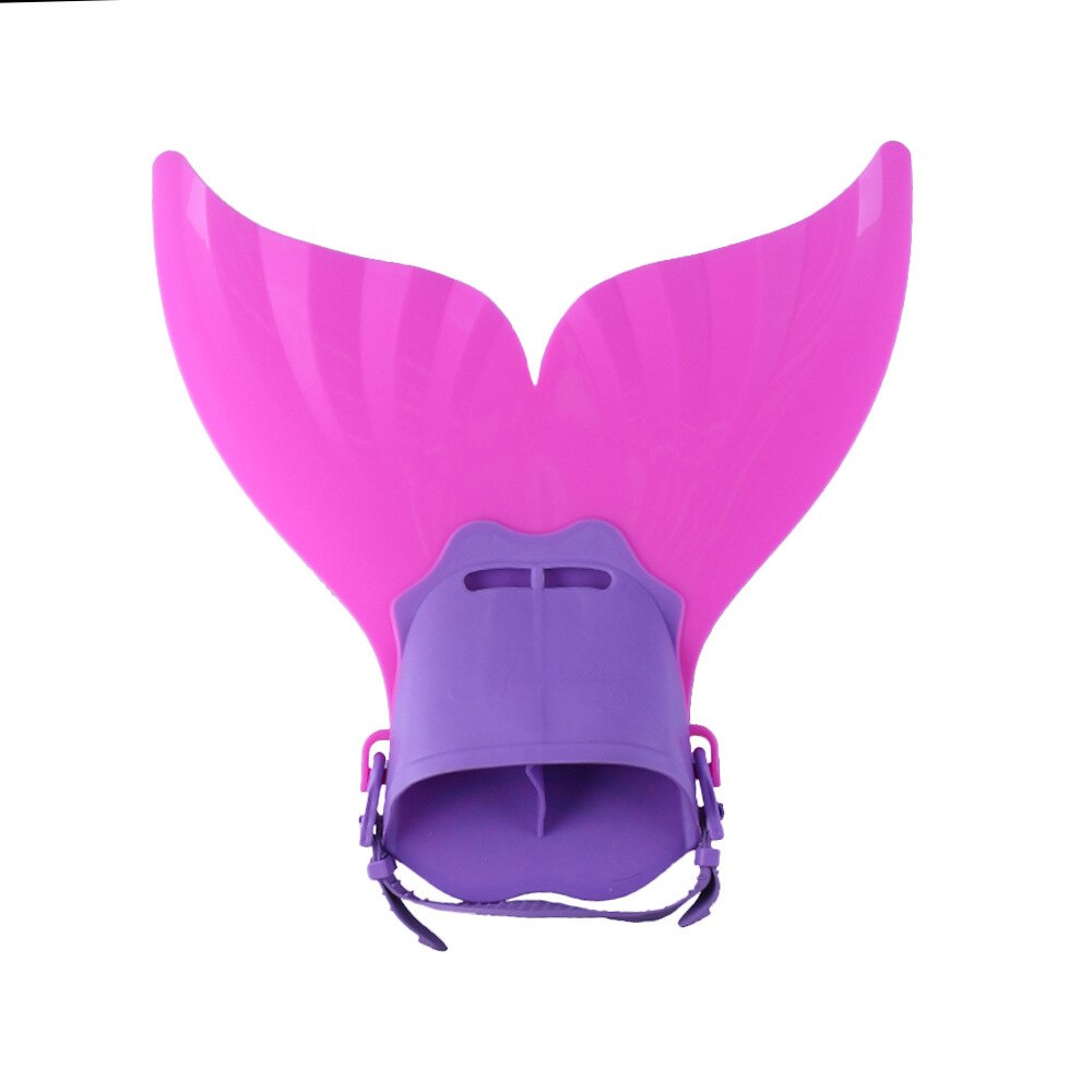 Mermaid Fins Monolithic Whale Tail Children's One-piece Fins Children's Fins Snorkeling Swimming Training Diving Supplies: Pink