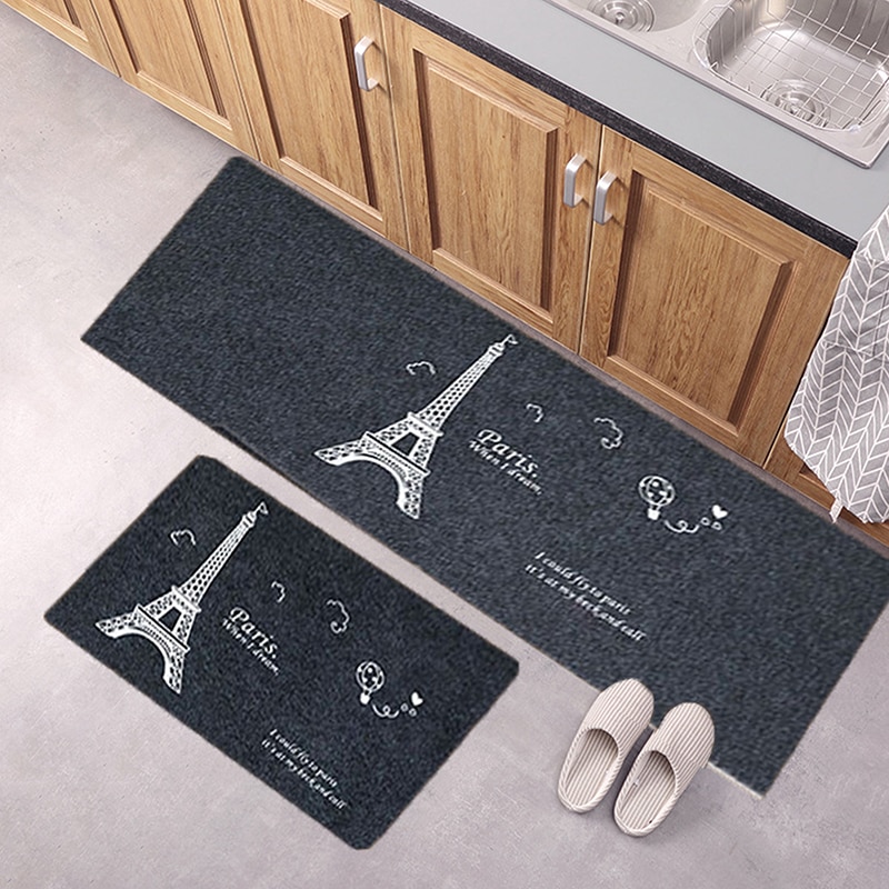 Long Kitchen Mat Set Anti-slip Modern Area Rugs Living Room Balcony Bathroom Printed Carpet Doormat Hallway Geometric Bath Mat