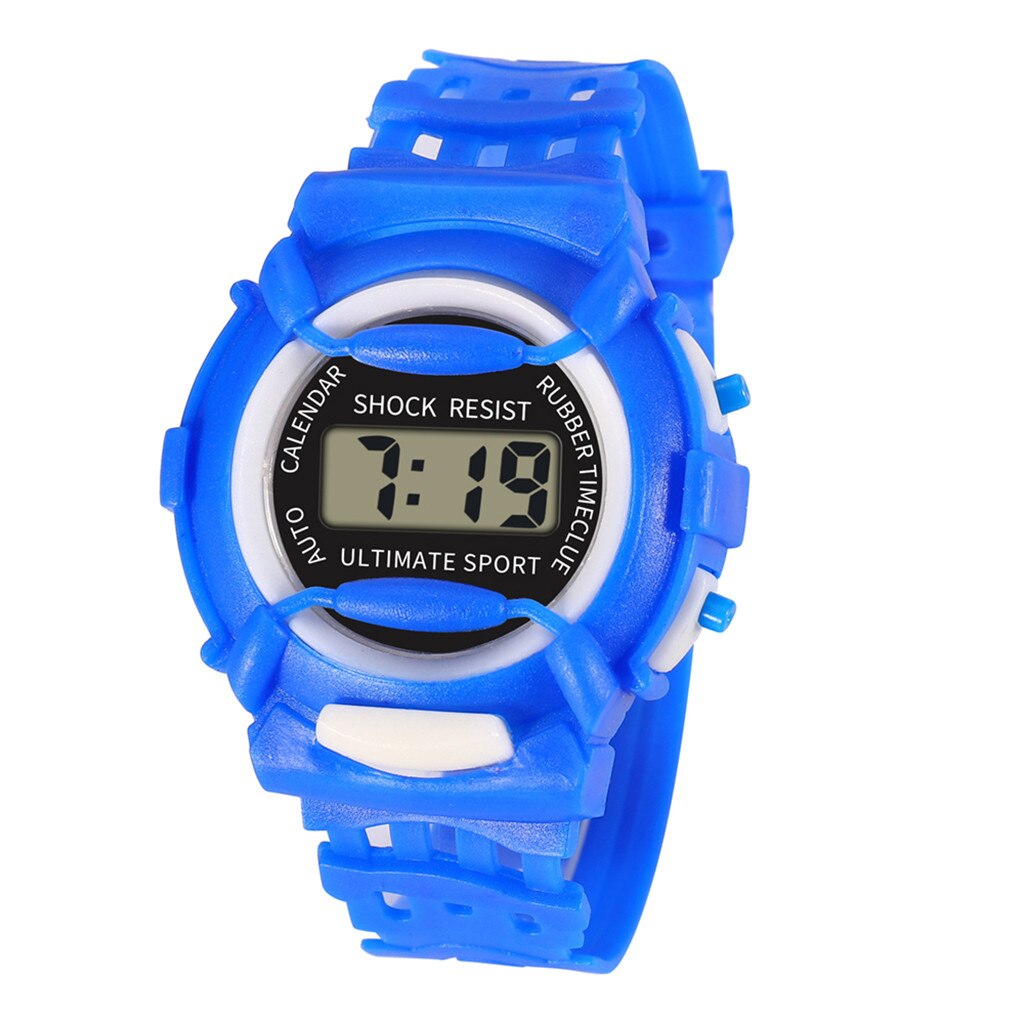 Kinderhorloge kinderen meisjes analoog digitaal sport led elektronisch waterdicht polshorloge polshorloge klok  #7