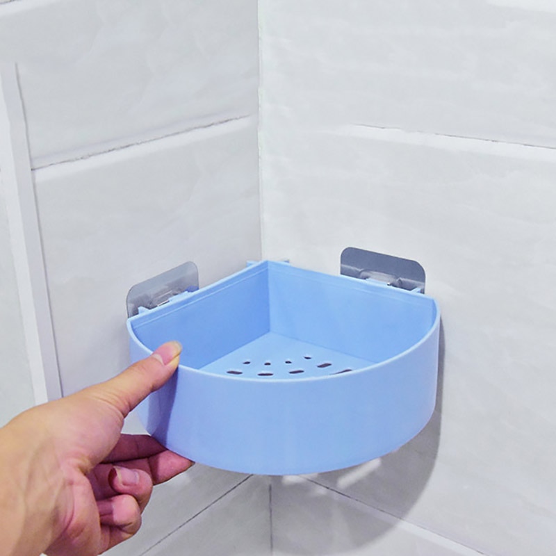 Badkamer Rekken Muur Hoek Opbergrek Organisator Douche Shampoo Houder Wc Zuignap Opbergrek Badkamer Accessoires
