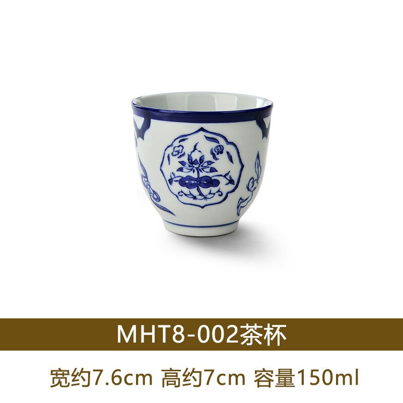 150ml japanska koppar tekopp vinglas stengods keramik restaurang vattenkopp med kopp kaffekopp: Mht 8-002