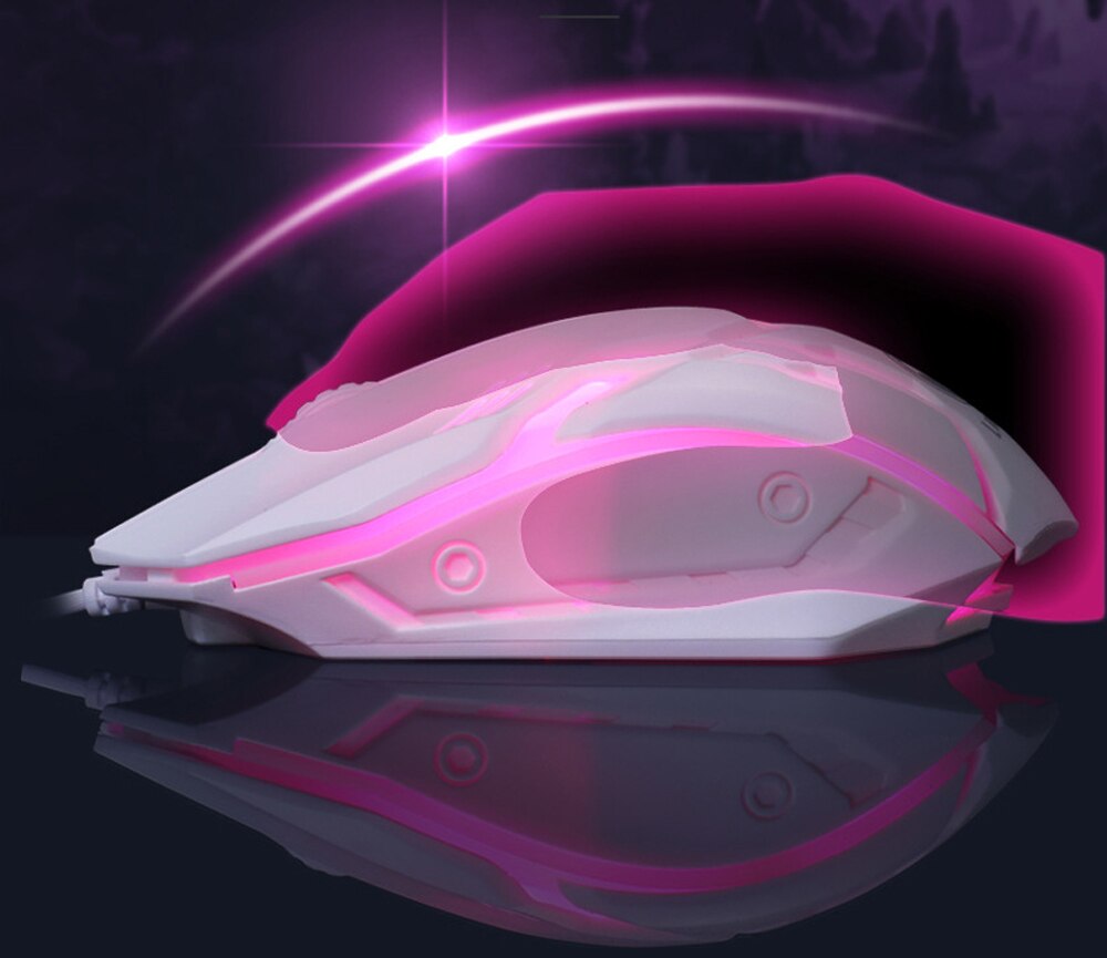 Gaming Keyboard LED light USB wired 104 Keys Black/White Keyboard and Optical Mouse Combo for Windows android IOS for gamer