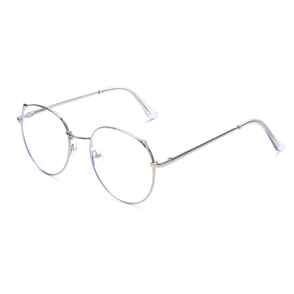 1pc nærsynethed optiske linse briller kvinder trendy metal rammer briller mænd klassiske klare linser vision pleje briller