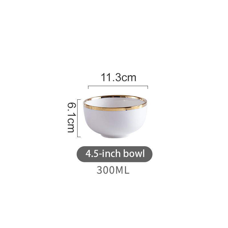 Dinnerware Set Porcelain Plates for Food Dinner Set Dishes Salad Soup Bowl Ceramic Plates and Bowls Set Tableware Set Spoon: K