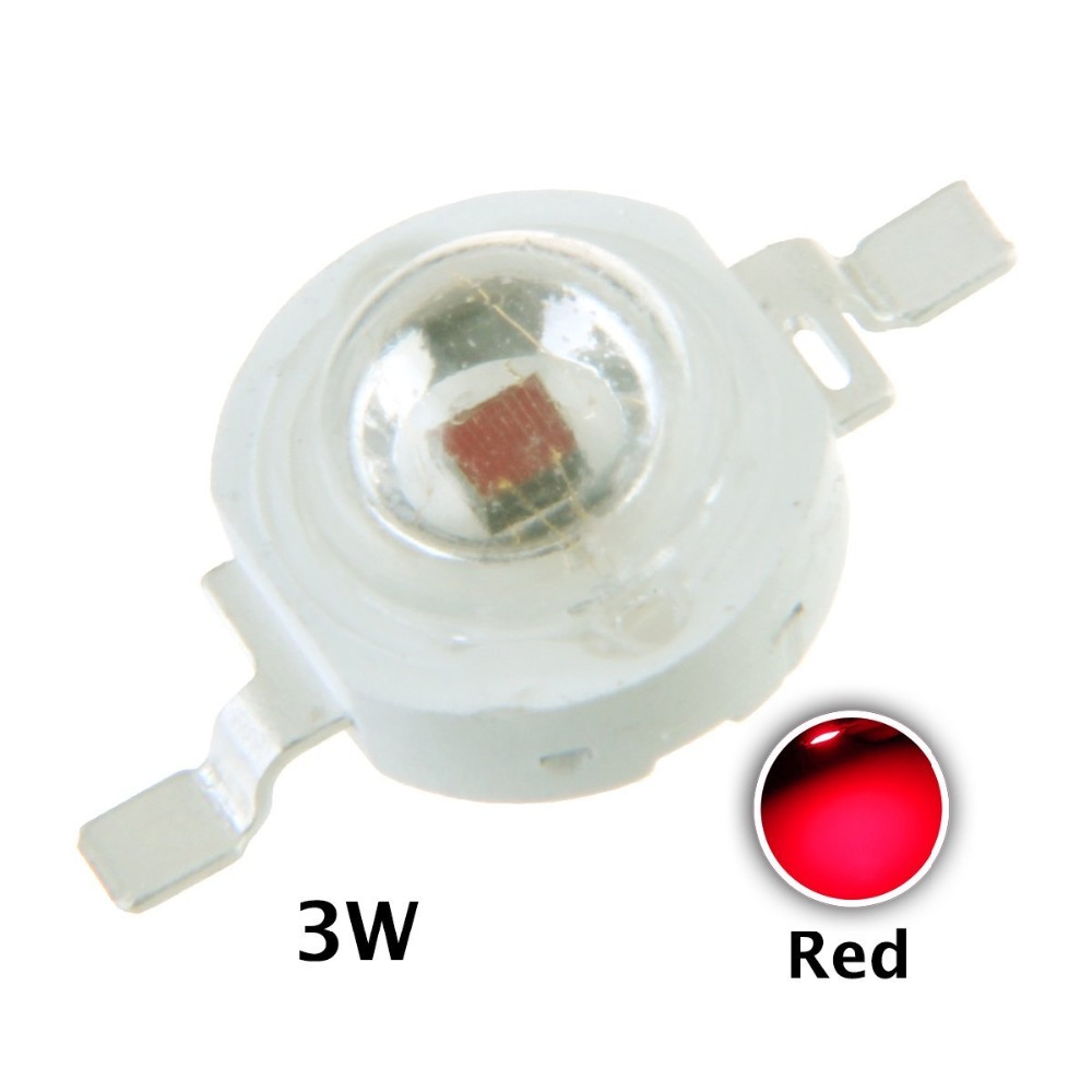 10pcs / lot Real Full CREE 1W 3W High Power LED Lamp Tube Diodes SMD 110-120LM LEDs Chip for 3W-18W Spot Light