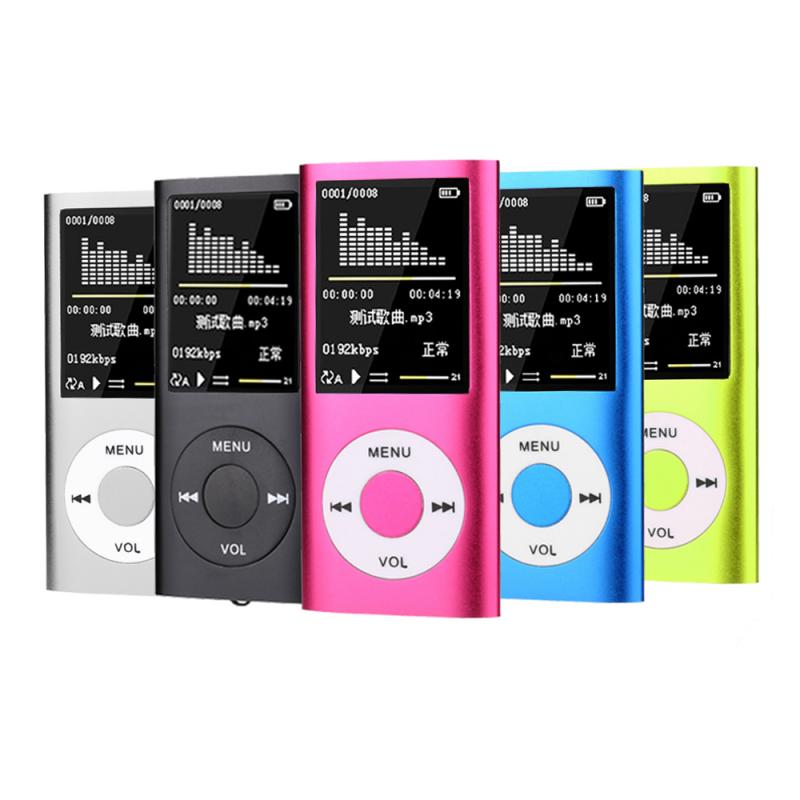 MP3 MP4 Speler 1.8 "Lcd Hd Video Card Card Klassieke Draagbare MP3 MP4 Ondersteuning Music Video Media Player Fm radio Ingebouwde Microfoon