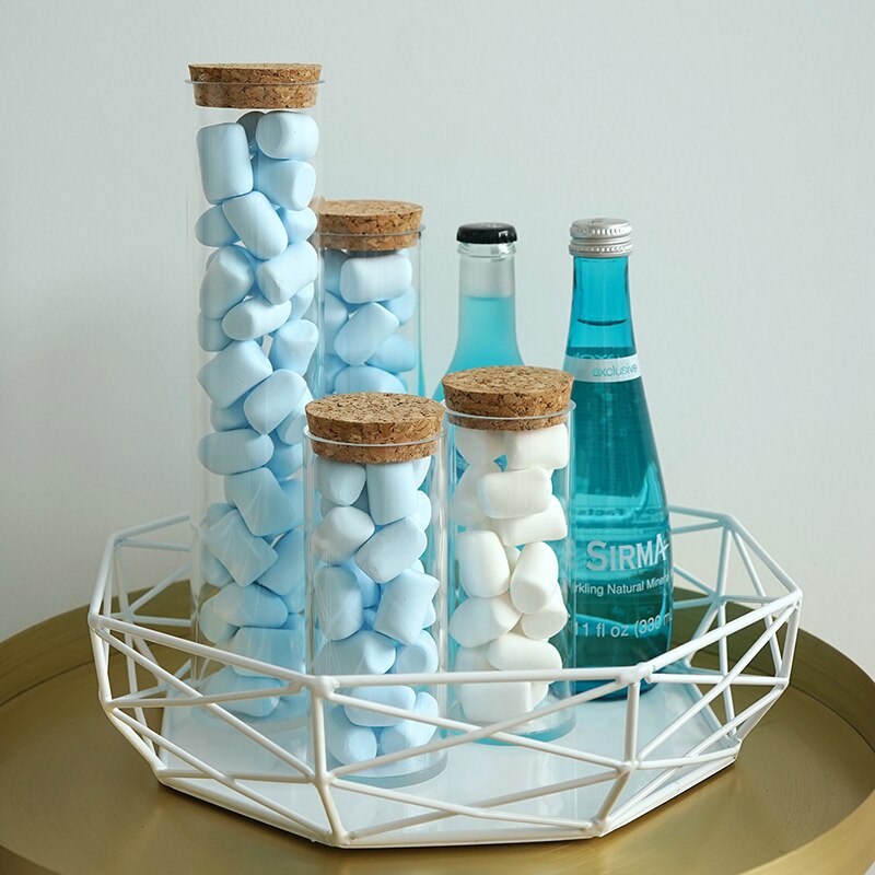 SWEETGO Geometric cake stand Macaroons color cake tools for dessert table party decoration fruit basket home storage rack