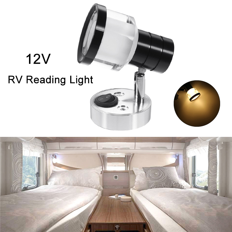 3W LED Leeslamp 12V Marine Interieur Wandlamp RV Boot Camper Warm Spotlight Caravan Boot Camper Camper lamp