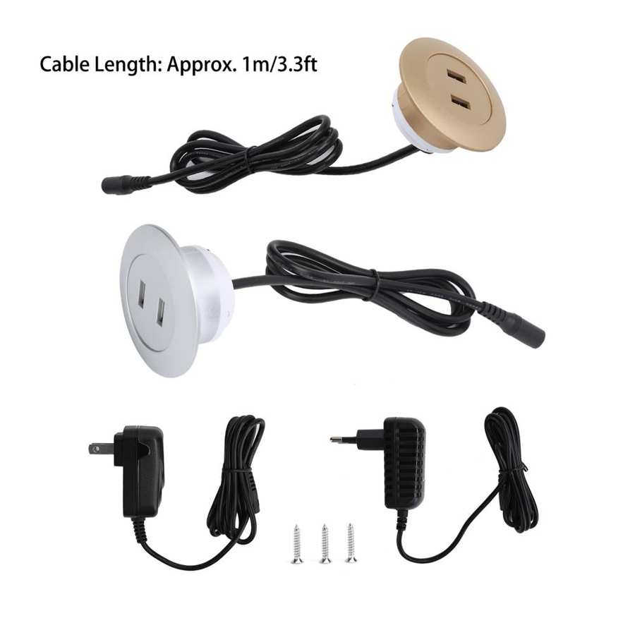 Dual USB2.0 Charging Socket Charger Phone Charging Socket for Electric Recliner Sofa Household Furniutre Parts