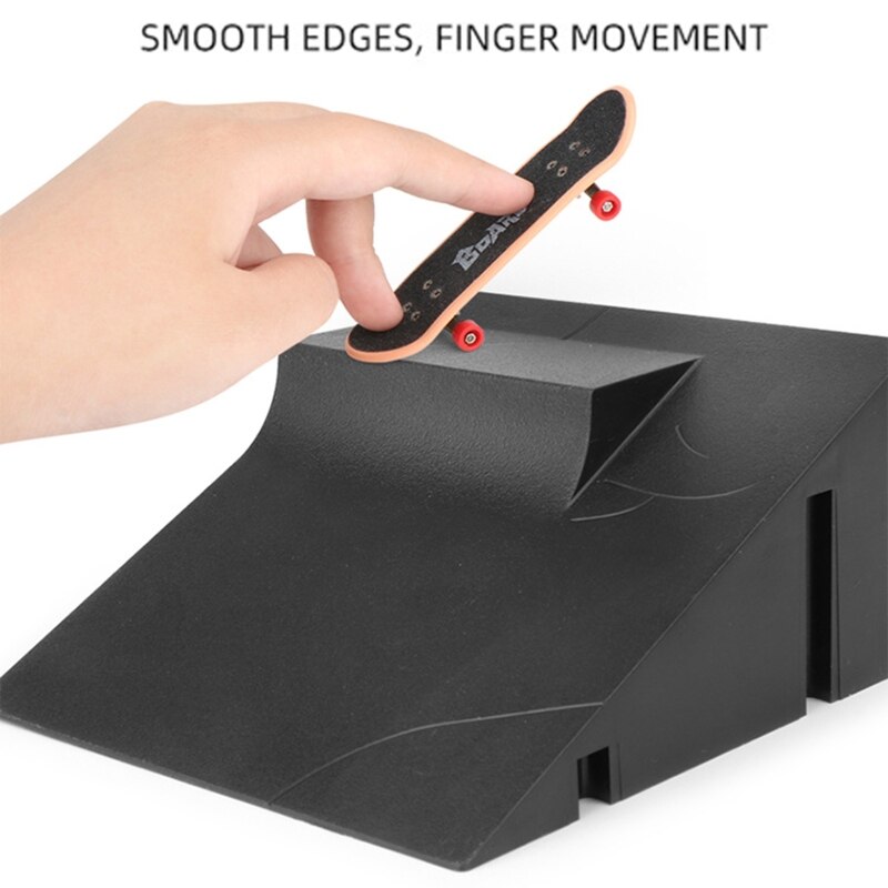 Fingerboard Rail Park Stair Kit Stairs Mini Skateboards for Kids Skateboard Game