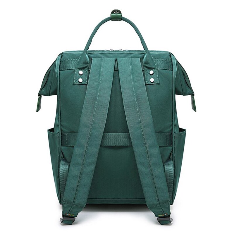 Mochila de náilon feminina, mochila escolar para mulheres, adolescentes, bolsa de viagem para cuidados com o bebê