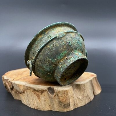 Exquisite retro round bronze bowl decoration