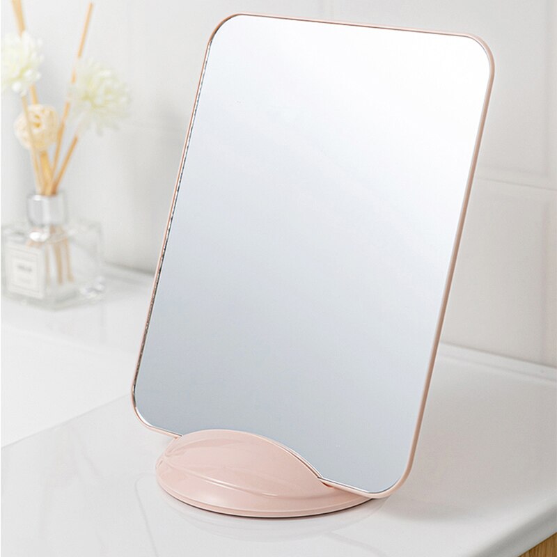 Horizontal and vertical simple vanity mirror with base Makeup Mirror Bathroom Travel