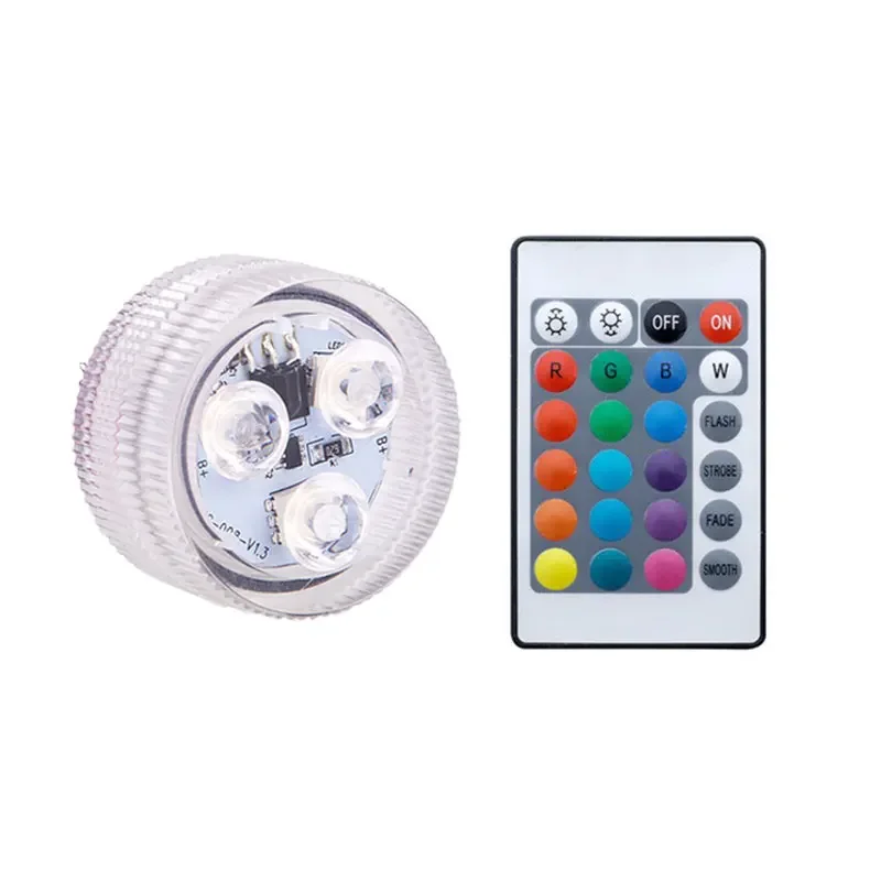 16 Kleuren Onderwater Licht Met Afstandsbediening Rgb Waterdicht Zwembad Accessoires Licht Onderwater Verlichting Voor Vijver Vaas: Blauw