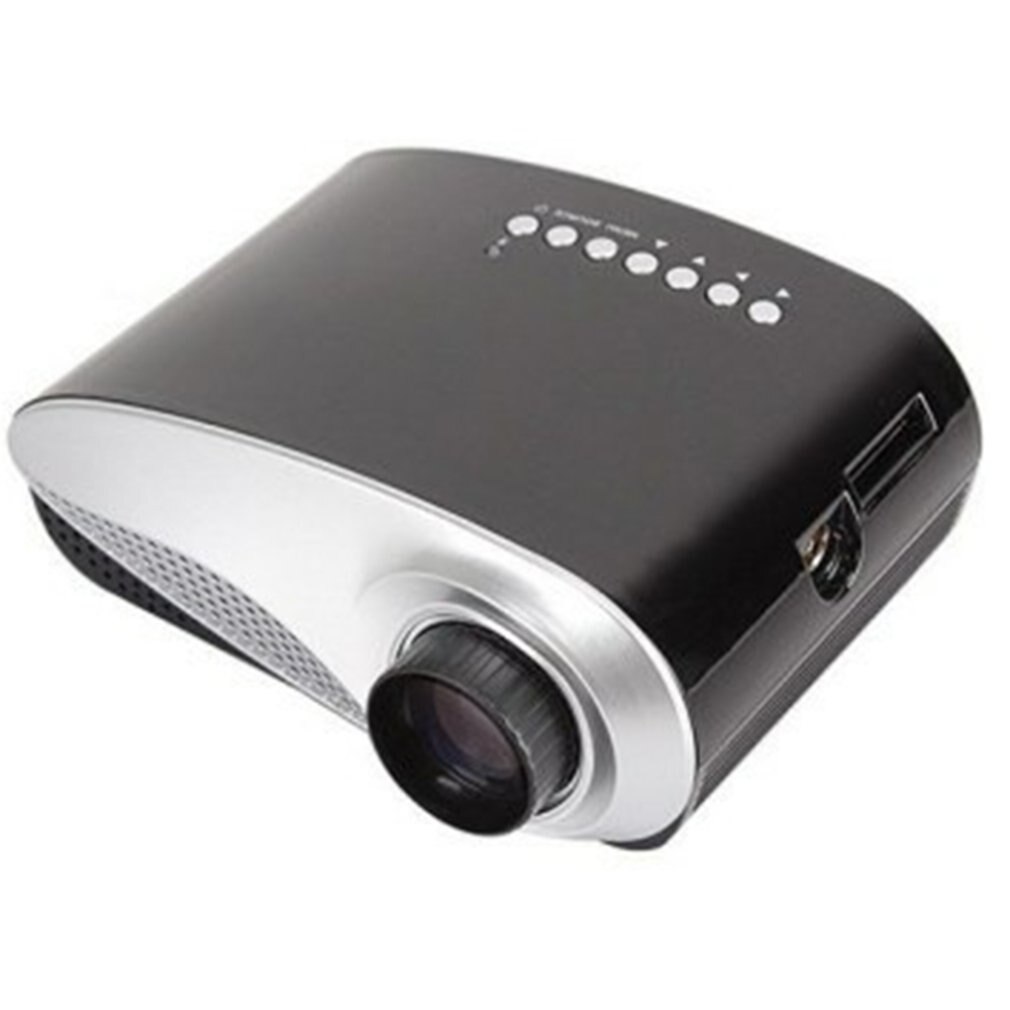 RD802 mini led projector black Manual focus adjusting Smart portable Low power consumption long LED lamp life