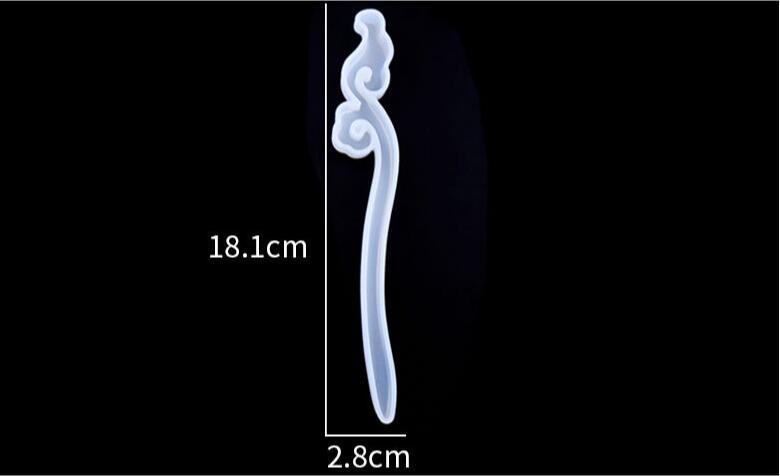 Haarspeld Siliconen Mal Haar Stick Resin Mould Uv Hoofdtooi Haar Pin Epoxy Hars Gieten Mallen Voor Sieraden Haar Clips Tool vinden: 1