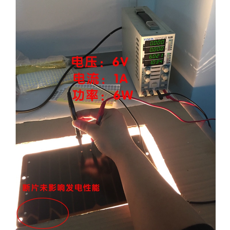 High Efficiency Single Crystal Silicon Solar Panels 5V 6V 5w 6w 1A