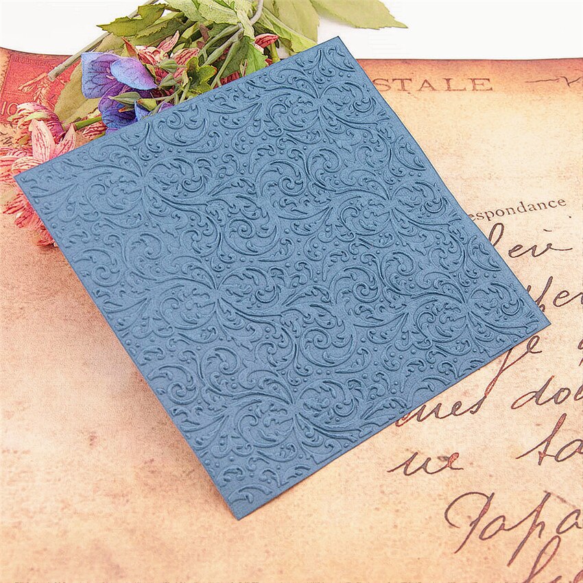 15*15cm Wave flower 3D Embossing folders Plastic bump Scrapbooking DIY Template Fondant indentation Cake Photo Album Card Makin