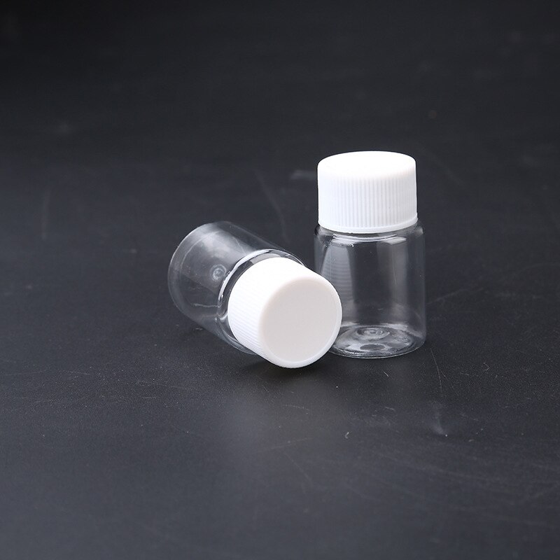 Portable Clear Plastic Bottles 10PCS 15ML Small Vial Liquid, Solid Vial Packing Bottle