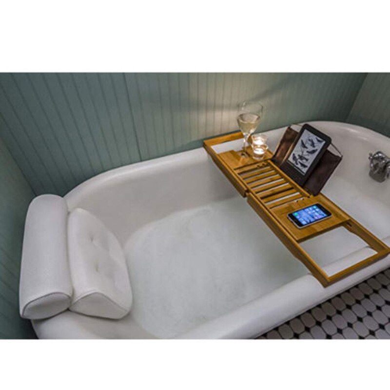 Spa Badkamer Kussen Nek Ondersteuning Foam Comfort Bad Bad 6 Zuig Wit Kussen Stijl