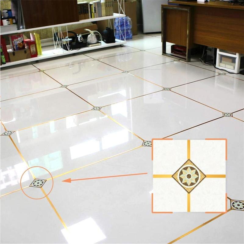 0.5cm/1cm gouden zilveren naadlijn tegel zelfklevende sticker vloer waterdicht waterdicht decor huis badkamer  t1 s 5