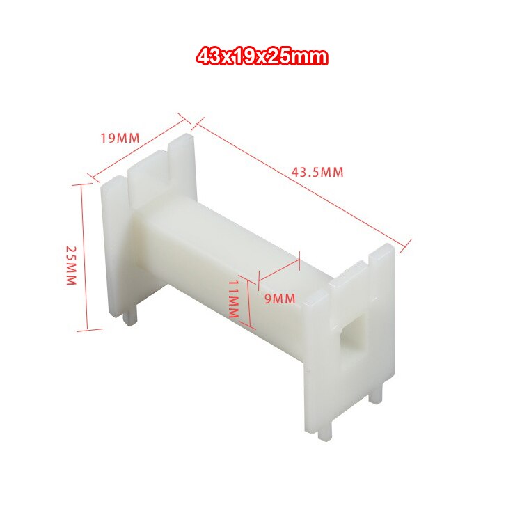 2pcs Square Inductor Winding Frame Amplifier Crossover Bobbin Wire Coil Thickened Inductance Skeleton #White: 43x19x25mm