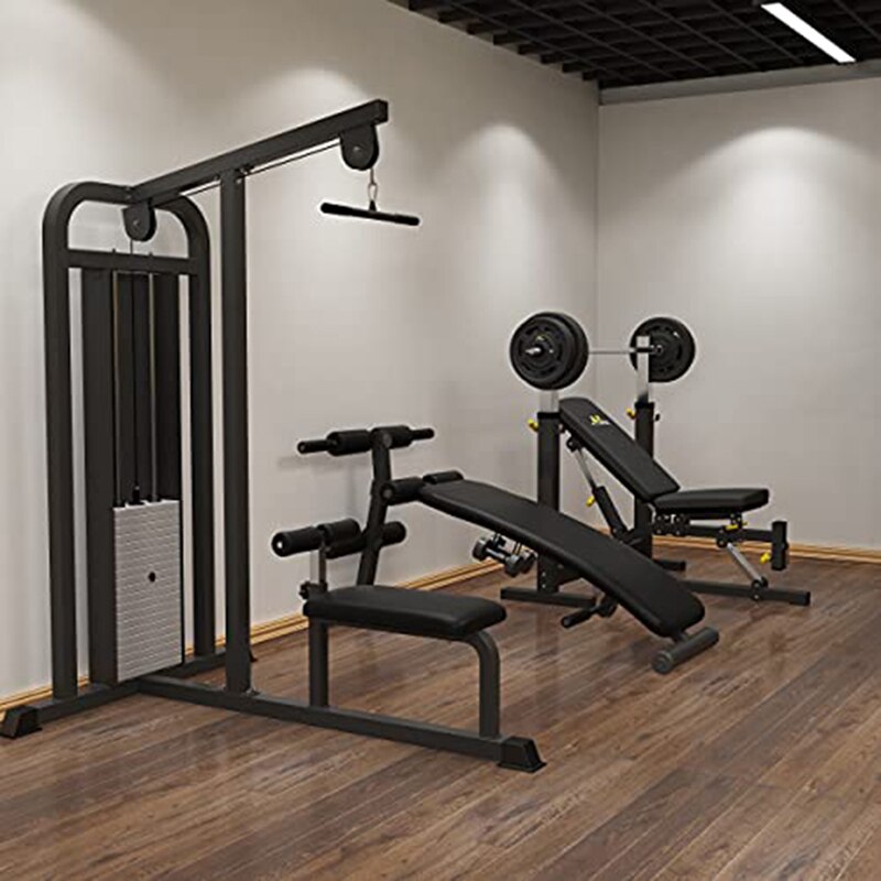 Pull Down Bar For Home Gym LAT Pulldown Attachments For Pulley System Gym Cable Machine LAT Pull Down Machine