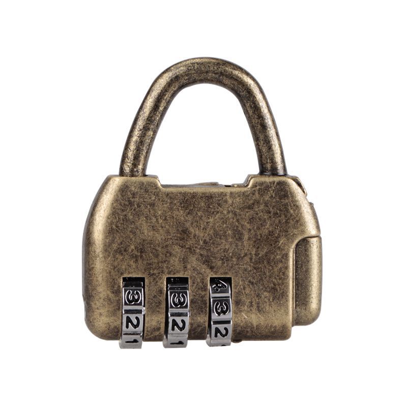 Portable 3 Digit Code Combination Password Lock Mini Suitcase Luggage Case Lock Backpack Padlock for Travel