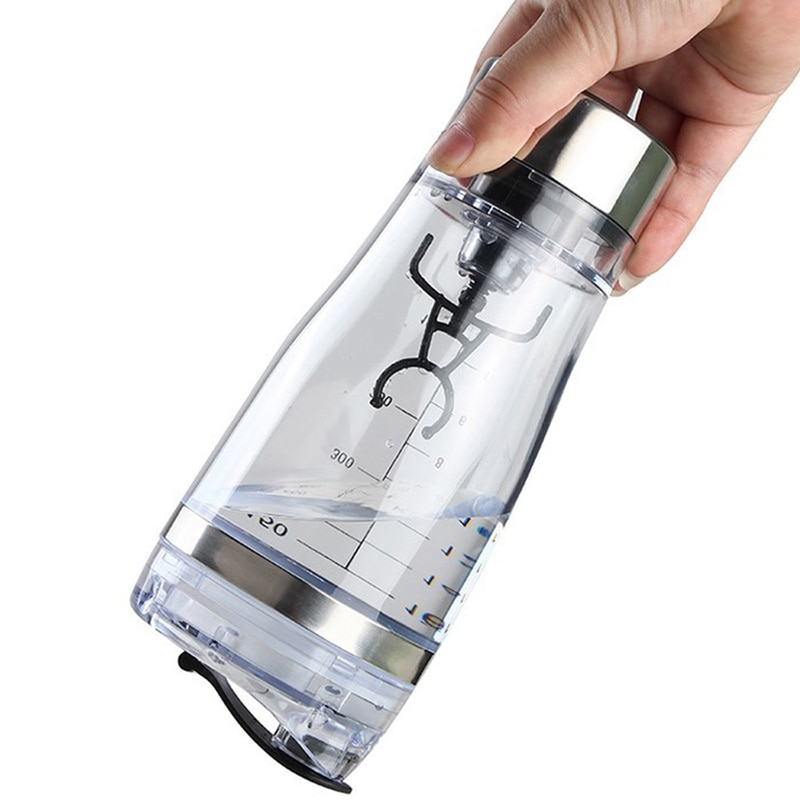 Mini usb 450ml elektrisk automatisk protein shaker bärbar rörelse blandningsblandare vortex tornado bpa gratis min vattenflaska