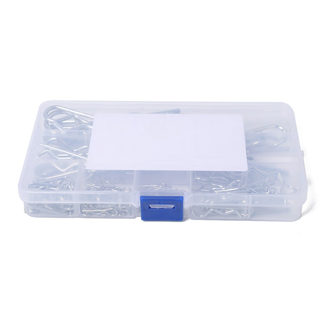 R Splitpen Tractor Pin Clip Assortiment Fastener Set 8 Verschillende Maten Met Box Set Van 125 Stuks