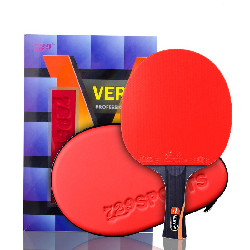 Friendship 729 Very-7 Stars Table Tennis Racket Blade With Double Face Pimples-in Racket Rubber Original Ping Pong bat with bag