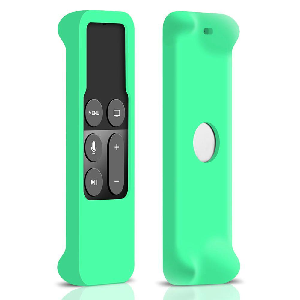 Protective Case For Apple TV 4K 4th Gen Siri Remote Control Silicone Anti-scratch Remote Control Case Sleeve: green