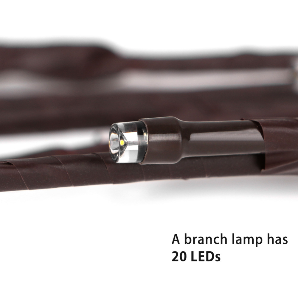 Coquimbo 20 Bulbs LED Willow Branch Lamp Battery Powered Natural Tall Vase Filler Willow Twig Lighted Branch For Home Decoration