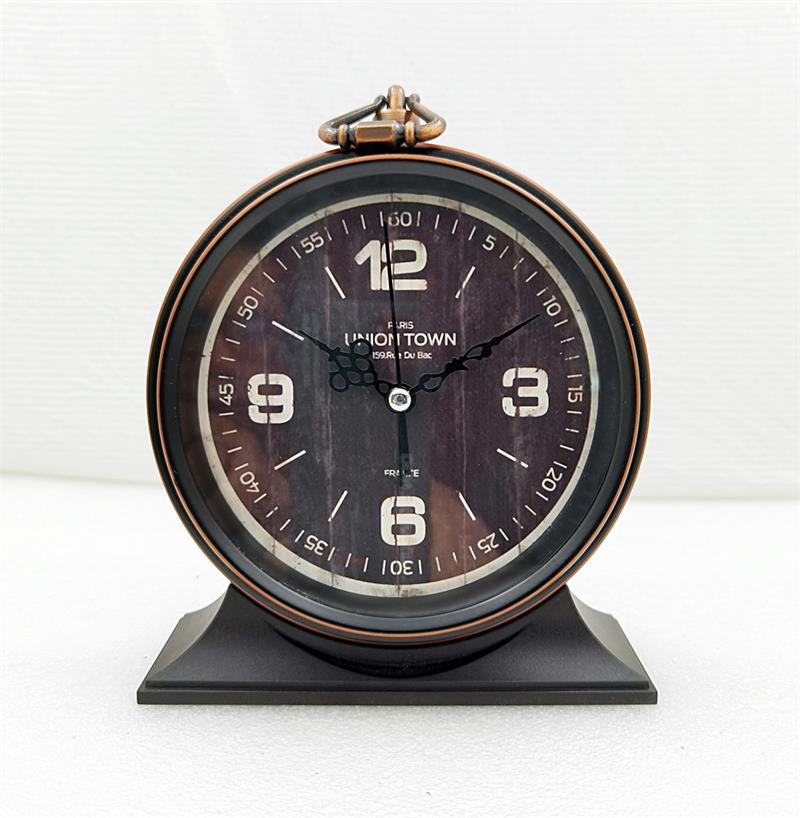 Retro Style Metal Alarm Clock Students Children's Birthday Bedroom Ornaments Desk Alarm Clock: SKU-25