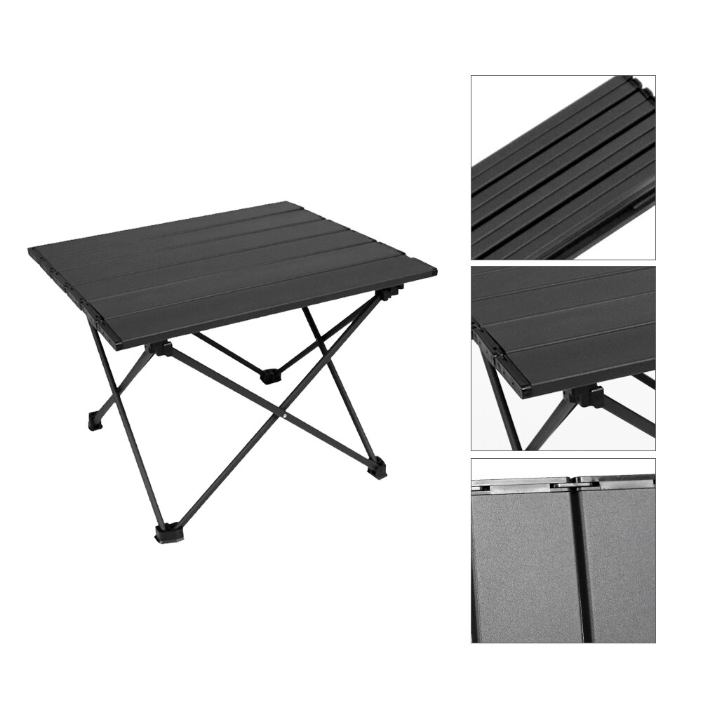 1pc letvægts aluminiumslegering bærbart foldebord til camping udendørs aktiviteter foldbart picnic grillbord foldebord
