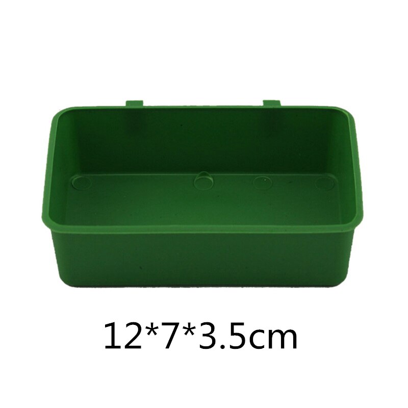 Plastic Hanging Bird Food Container Outdoor Waterproof Bird Feeder Pet Supplies Garden Decoration Pet Feeding Bowl: mini green