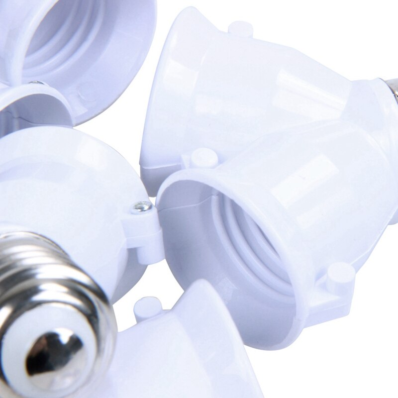 10 Pcs E27 to E27 Light Lamp Bulb Socket Y Shape 2 Splitter Convertor